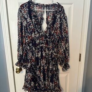 Floral Navy Dress